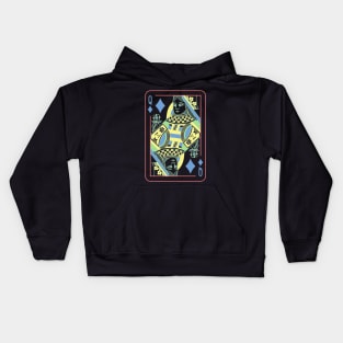 Queen of Diamonds Night Mode Kids Hoodie